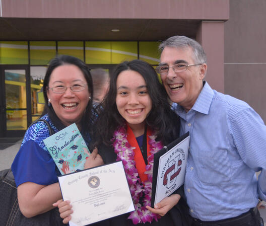 With Daisy, after her graduation from Orange County School of the Arts